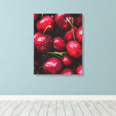 Cherry Canvas Print Leinwanddruck (Insitu (Holzboden))