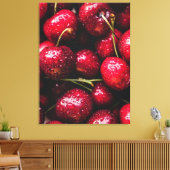 Cherry Canvas Print Leinwanddruck (Insitu (Wohnzimmer))