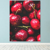Cherry Canvas Print Leinwanddruck (Insitu (Holzboden))