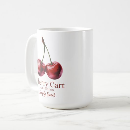 Cherry Cart Kaffeetasse (Vorderseite Links)