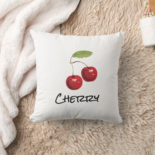 Cherry ❤️ cerise Lancer Oreiller Kissen (Decke)