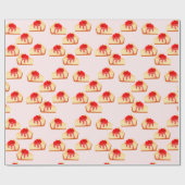 Cherry Cheesecake Dessert Geschenkpapier (Flach)