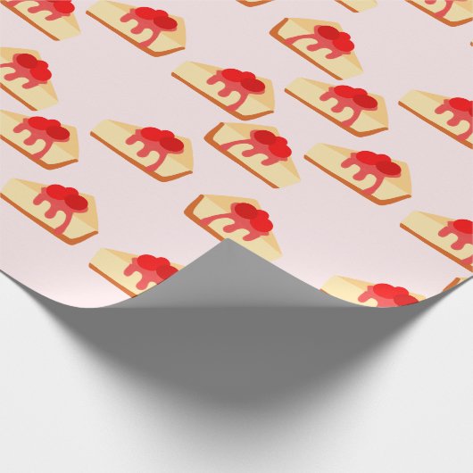 Cherry Cheesecake Dessert Geschenkpapier (Ecke)