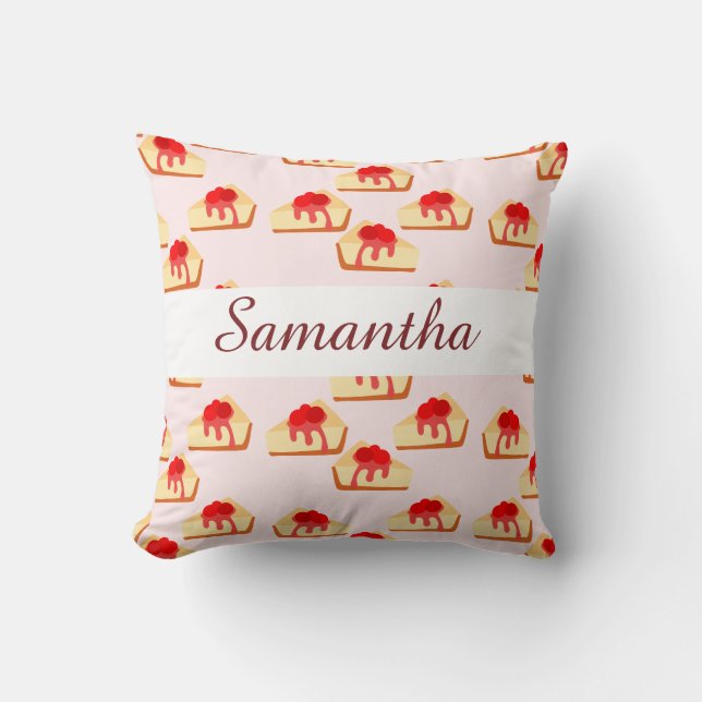 Cherry Cheesecake Dessert Kissen (Vorderseite)