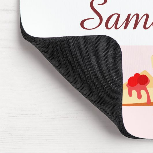 Cherry Cheesecake Dessert Mousepad (Ecke)