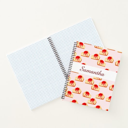 Cherry Cheesecake Dessert Notizblock (Innenseite)