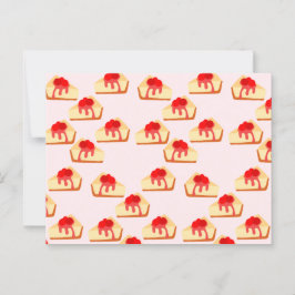 Cherry Cheesecake Dessert Postkarte