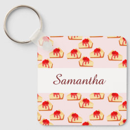 Cherry Cheesecake Dessert Schlüsselanhänger