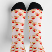 Cherry Cheesecake Dessert Socken (Oben)