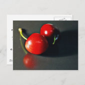 Cherry Cherries Frucht Postkarte (Vorne/Hinten)