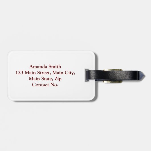 Cherry Cherries Gepäckanhänger (Rückseite horizontal)