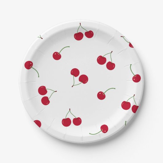 Cherry Cherries Pappteller (Vorderseite)