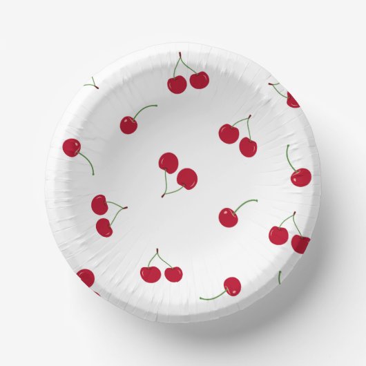 Cherry Cherries Pappteller (Vorderseite)