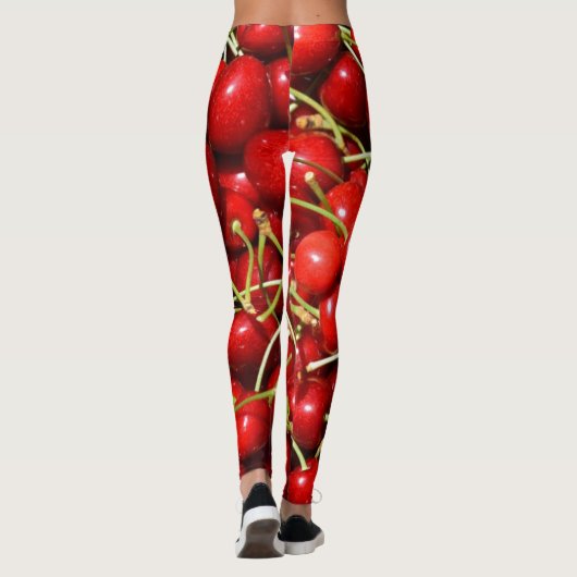 Cherry Cherries Red Leggings (Rückseite)