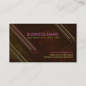 Cherry Chocolate Frunky Grunge Business Card Visitenkarte (Rückseite)