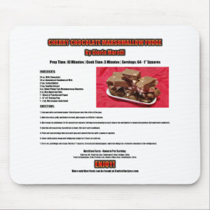 Cherry Chocolate Marshmallow Fudge Recipe Mousepad