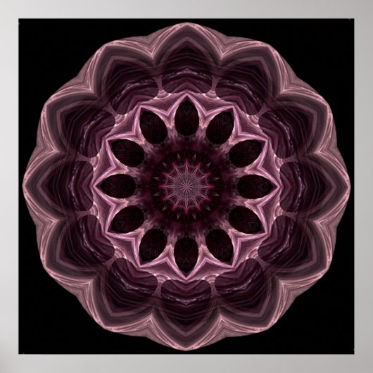 Cherry Chocolates Mandala Poster (Vorne)