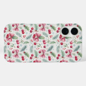 Cherry Christmas Case-Mate iPhone Hülle (Rückseite (Horizontal))