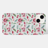 Cherry Christmas Case-Mate iPhone Hülle (Rückseite (Horizontal))