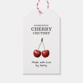 Cherry Chutney Label für Ihre hausgemachten Rezept Geschenkanhänger