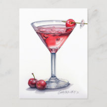Cherry Cocktail Art