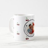 Cherry Coded Valentine's Day Custom Tasse (Vorderseite Links)