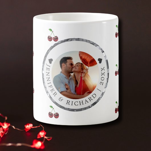 Cherry Coded Valentine's Day Custom Tasse