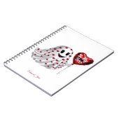 Cherry Coded Valentine's Day Customizable Notebook Notizblock (Linke Seite)