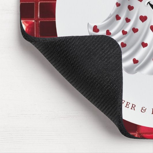 Cherry Coded Valentine's Day Mouse Pad Mousepad (Ecke)