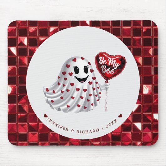 Cherry Coded Valentine's Day Mouse Pad Mousepad (Vorne)