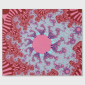 Cherry Cola Sunburst Geschenkpapier (Flach)