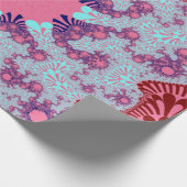 Cherry Cola Sunburst Geschenkpapier (Ecke)