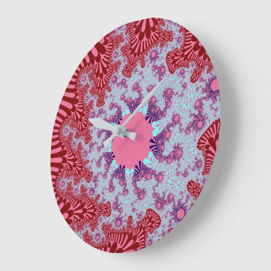 Cherry Cola Sunburst Große Wanduhr (Winkel)