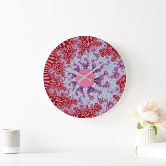 Cherry Cola Sunburst Große Wanduhr (Zuhause)