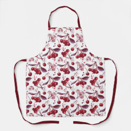 Cherry Color & Blossom Schürze