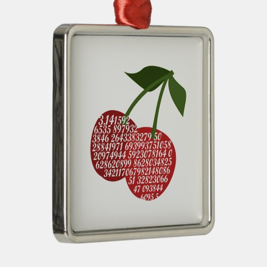 Cherry Complete Pi Silbernes Ornament (Rechts)