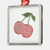 Cherry Complete Pi Silbernes Ornament (Links)