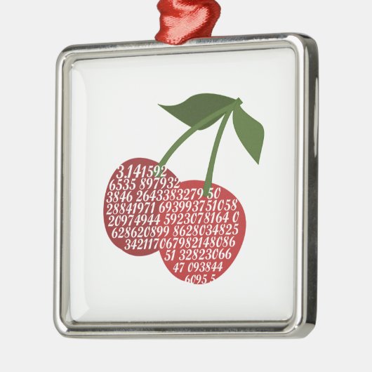 Cherry Complete Pi Silbernes Ornament (Links)