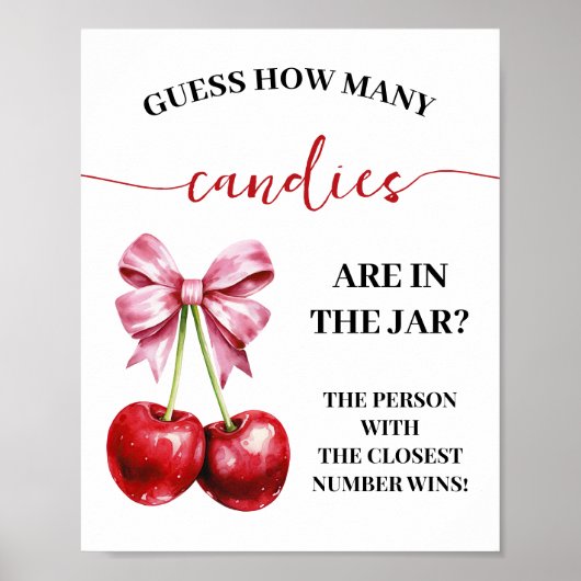 Cherry Coquette Wie viele Candies Duschgel Poster (Vorne)