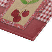 Cherry Country Glass Cutting Board Schneidebrett (Ecke)
