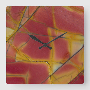 Cherry Creek Jasper Quadratische Wanduhr