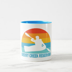 Cherry Creek Reservoir Colorado Kayak Zweifarbige Tasse