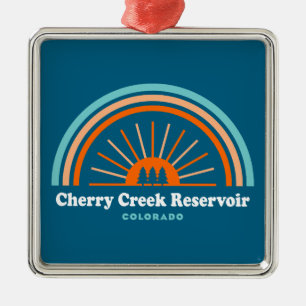 Cherry Creek Reservoir Colorado Rainbow Ornament Aus Metall