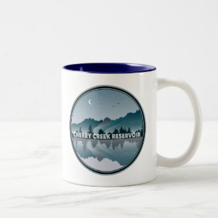 Cherry Creek Reservoir Colorado Reflektion Zweifarbige Tasse