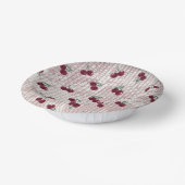 Cherry Crochet  Pastel Pink  Pappteller (Gewinkelt)