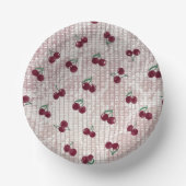 Cherry Crochet  Pastel Pink  Pappteller (Vorderseite)