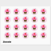 Cherry Cupcake Baby Dusche Gefallen Sticker (Blatt)