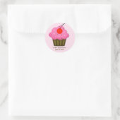 Cherry Cupcake Baby Dusche Gefallen Sticker (Tasche)