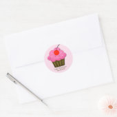 Cherry Cupcake Baby Dusche Gefallen Sticker (Umschlag)