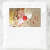 Cherry Cupcake Backkleber Rechteckiger Aufkleber (Tasche)